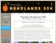 Tablet Screenshot of headlands50k.com